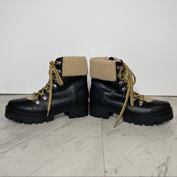 Steve Madden Lace Up Cuff Combat Boot 7.5M - Picture 6 of 12